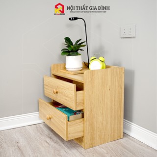 Kệ tủ đầu giường LẮP RÁP vàng KN Homedecor , Tab đầu giường ,Hộc Tủ Đầu Giường Gỗ MDF , MS12V