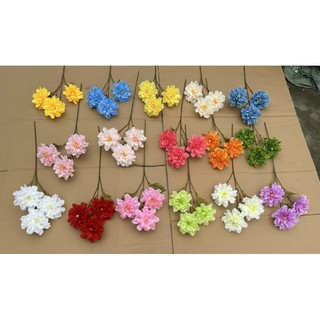 Cành Phăng Đại 3 Bông_ hoa lụa cao cấp