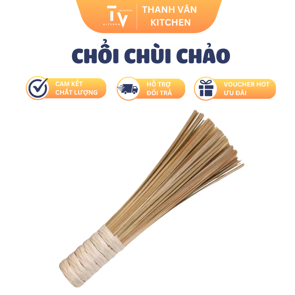 Chổi Tre Chùi Chảo, Cọ Nồi Chảo Sắt (TV61)