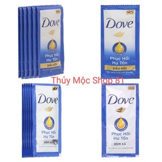 Dầu gội / dầu xả dove - combo 10 gói