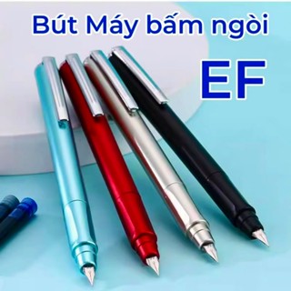 [Tặng 50 Ống Mực] Bút Máy Ngòi EF Có Thể Thu Ngòi, Bút Mực Bấm Chất Liệu ABS Siêu Nhẹ - Êm Trơn