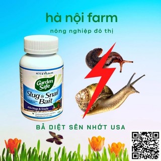 Bả diệt sên nhớt, bả sên mỹ slug & snail bait garden safe - hũ100gr