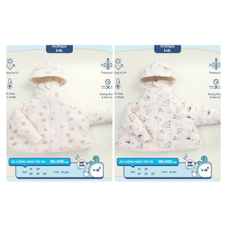 Áo chống nắng cánh dơi Mompa size 1y đến 5y