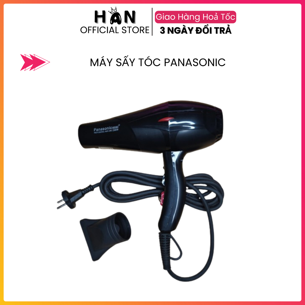 Máy Sấy Tóc Panasonic | Máy Sấy Siêu Khoẻ Có Đèn Led Dùng Cho Gia Đình Sanon Tóc Spa