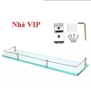 Kệ Kính Cao Cấp SUS304 không gỉ, 1 viền, kệ gương, kệ nhà tắm, bảo hành chính hãng 05 năm