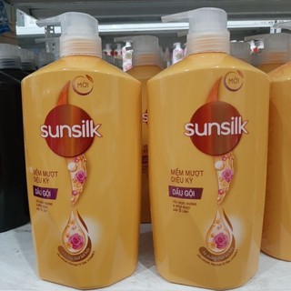 Dầu gội Sunsilk mềm mượt diệu kỳ 900g ( mầu vàng )