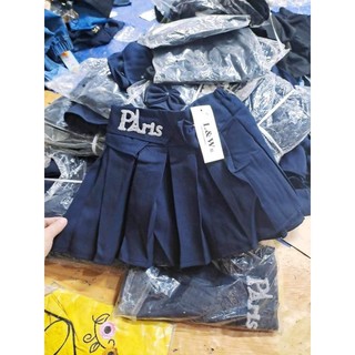 Chân váy xếp li màu xanh đen cho bé gái 12-25kg