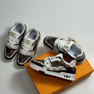 GIÀY L’V TrANER #54 WHITE BROWN SC [ Full Box ]