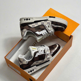 GIÀY L’V TrANER #54 WHITE BROWN SC [ Full Box ]