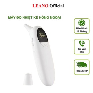 Máy đo nhiệt kế hồng ngoại LEANO, Máy đo nhiệt độ đo trán bảo hành 12 tháng