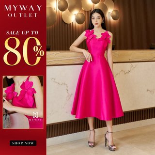 Đầm Nữ Dự Tiệc Thiết Kế MY WAY Kết Hoa Hai Dây Cao Cấp 5MD1181