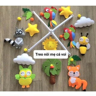 TREO NÔI THÚ RỪNG MÀU SẮC < Tặng làm bảng tên cho bé>