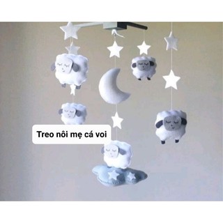 SIÊU RẺ _ Treo nôi đen trắng Sheep sleeping  cho bé từ 0m