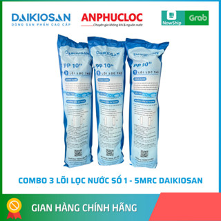 [RẺ VÔ ĐỊCH] LÕI LỌC NƯỚC SỐ 1 - COMBO 3 LÕI PP 5 MICRO - CHÍNH HÃNG ĐẠI VIỆT DÙNG CHO DAIKIOSAN MAKANO KASUTO DAIKO