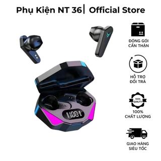 Tai Nghe Gaming X15 chip 6983 D4 TWS V5.3  Không Dây Bluetooth Pin Trâu 6h Âm Thanh To Cảm Ứng Chạm Pop Up Kết Nối