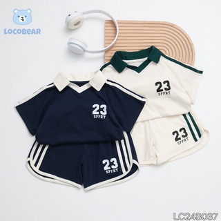 Bộ short Polo thể thao số 23 bé trai