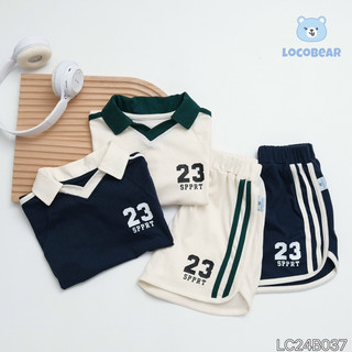Bộ short Polo thể thao số 23 bé trai