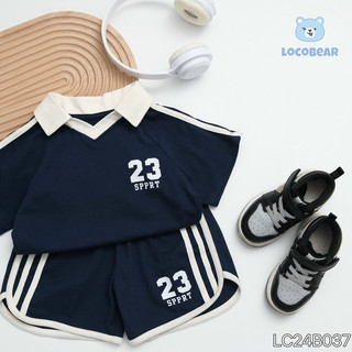 Bộ short Polo thể thao số 23 bé trai