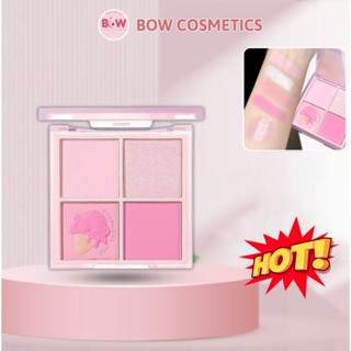 [Hoả Tốc] Bảng Phấn Má Hồng 4 Màu XIXI Có Nhũ Sáng Highlight,Má Hồng Xixi Ice Cream Cool Tone Hồng