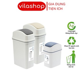 Thùng Đựng Rác, Thùng Rác Nhựa NẮP LẬT Có Lõi Nhựa Pp Không Mùi