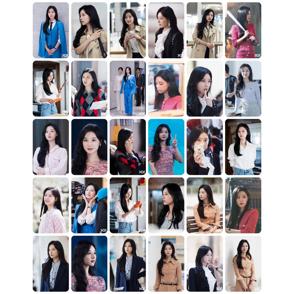 Lomo card 1 mặt 50 ảnh bo góc Kim Ji Won - Queen of Tears