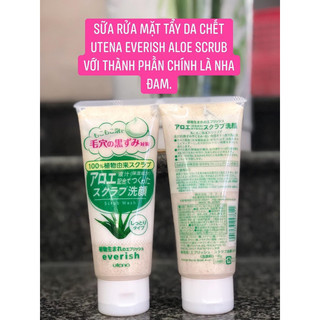 Sữa rửa mặt tẩy da chết, mụn đầu đen Everish Nhật Bản