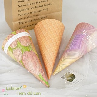 Giấy Gói Hoa Hình Kem Ốc Quế