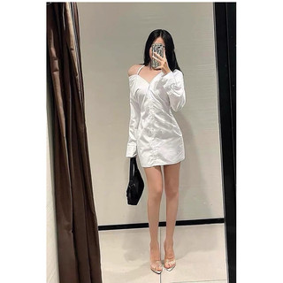 ĐẦM SƠ MI CỔ TRỄ ZARA XUẤT