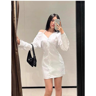 ĐẦM SƠ MI CỔ TRỄ ZARA XUẤT