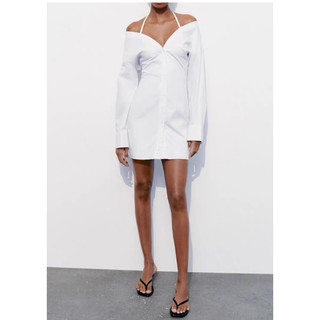 ĐẦM SƠ MI CỔ TRỄ ZARA XUẤT