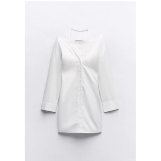 ĐẦM SƠ MI CỔ TRỄ ZARA XUẤT