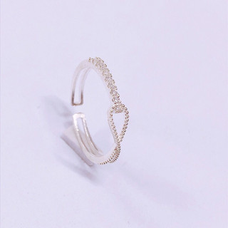 Nhẫn nữ vô cực đính đá nhỏ xinh, chuẩn bạc ta sáng đẹp- Nhẫn bạc đẹp