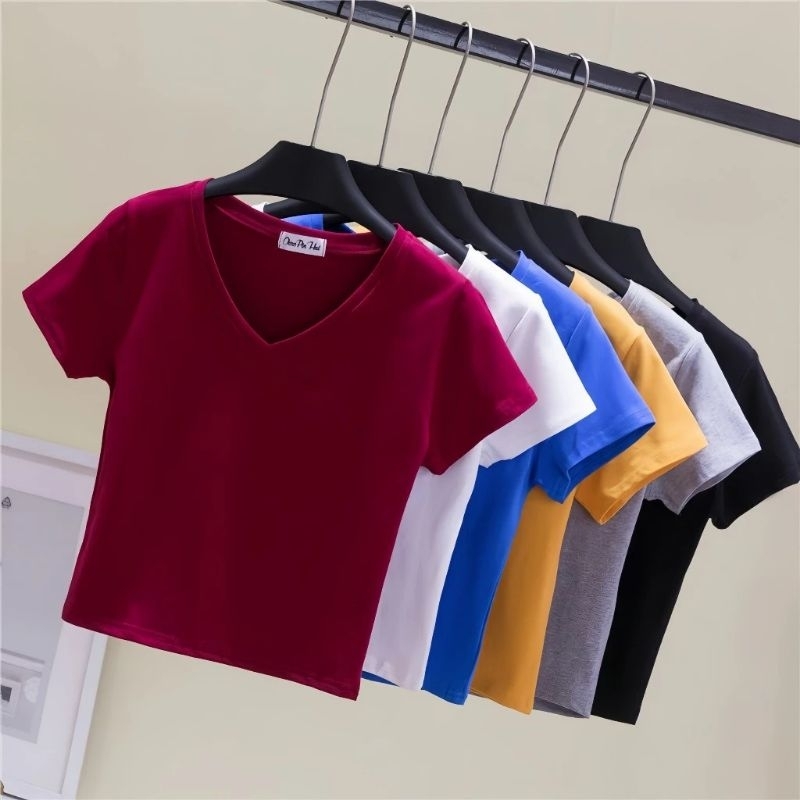 Áo croptop cổ Tim