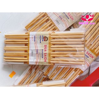 Bộ 10 đôi đũa gỗ tự nhiên giá rẻ, cứng cáp