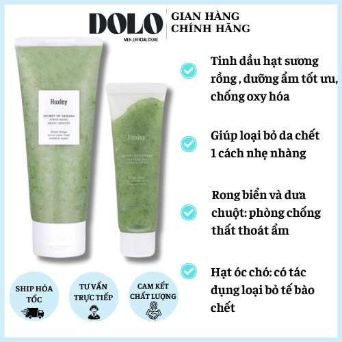 Tẩy Da Chết Huxley Secret Of Sahara Scrub Mask Tẩy Tế Bào Chết Nhẹ Nhàng Sạch Da 30g - 120g - Weilai