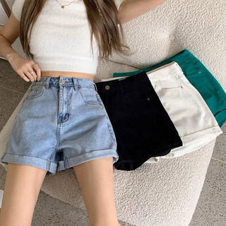 Quần short đùi jeans xắn gấu, bảng size chi tiết hình cuối - Oika Boutique