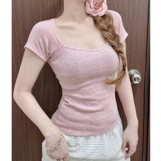 [BẢN MỚI] Áo Thun Cúp Cổ Vuông ôm gọn chất tăm mịn mát -BUN222