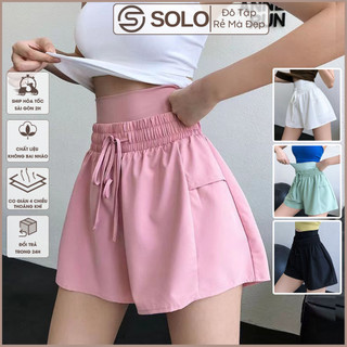 Quần Đùi Ngắn Biker Short 2 Lớp Thể Thao Nữ Tập Gym Yoga Nữ Boxer Có Túi Solo Sportswear 650