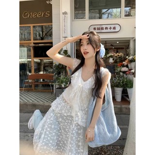 Đầm Ren Phối Hoạ Tiết Hoa Nhí Dáng Xoè Nhẹ Hàng QC Cực Xinh (2 ảnh thật cuối)