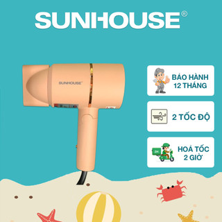 Máy sấy tóc sunhouse shd2313 - công suất 1000w, 2 tốc độ 3 mức nhiệt, bảo hành 12 tháng trên toàn quốc