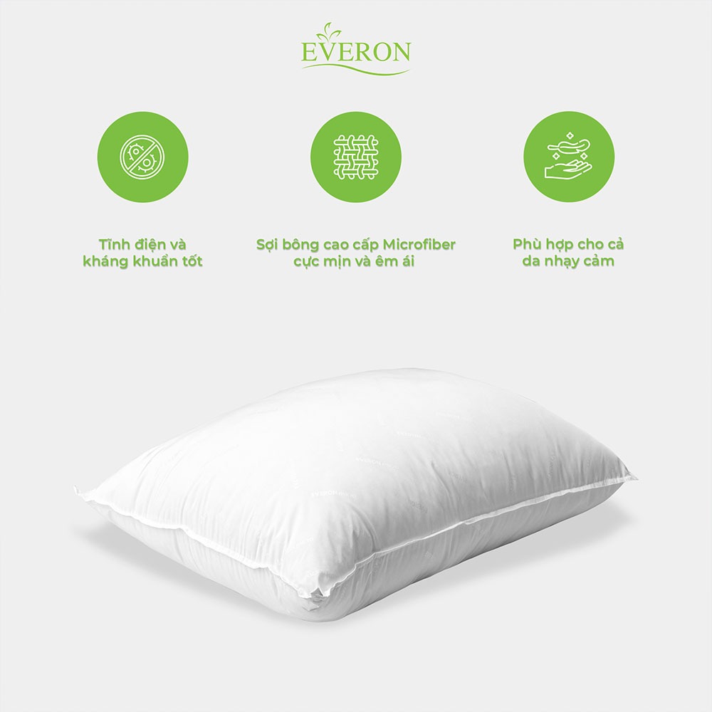 [EVERON] Ruột Gối Đầu Micro 45*65cm