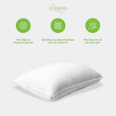 [EVERON] Ruột Gối Đầu Micro 45*65cm