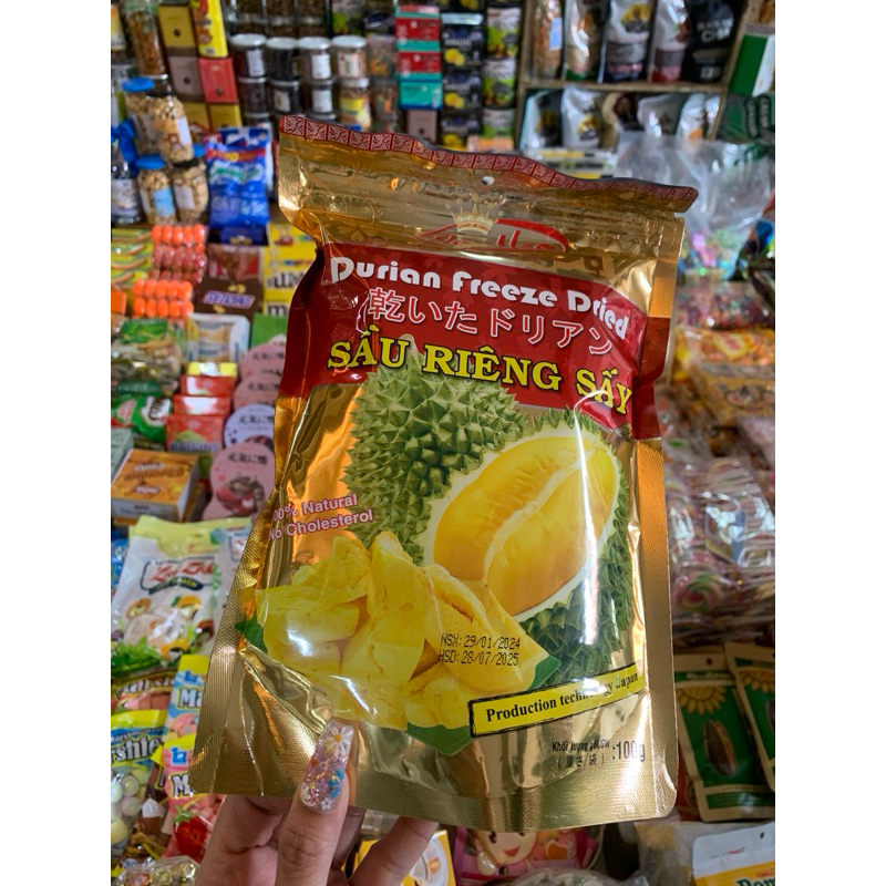 sầu riêng sấy 100g