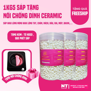 [TẶNG NỒI CHỐNG DÍNH] 1KG5 SÁP GIÁ SỈ, sáp wax beans, wax lông tay, chân, nách, bikini, râu,…