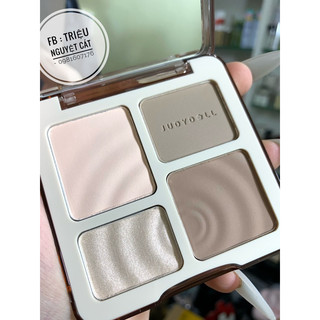 JUDYDOLL Bảng phấn bắt sáng và tạo khối Tự nhiên Lâu trôi Chống nước 9g
