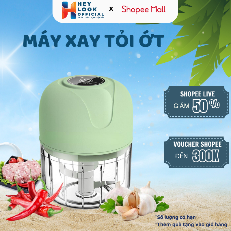 Máy xay tỏi ớt đa năng GODWELL cầm tay mini xay các loại thực phẩm đồ ăn dặm