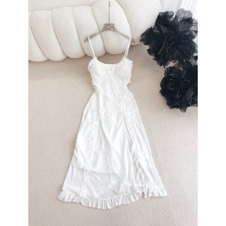 ĐẦM MIDI TRẮNG BÈO CHÉO 2 DÂY (TH)