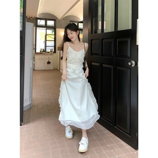 ĐẦM MIDI TRẮNG BÈO CHÉO 2 DÂY (TH)