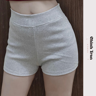 Quần Đùi Nữ Ôm Gọn Tôn Dáng Vải THUN GÂN Co Giãn Basic - Chinh Trần Store