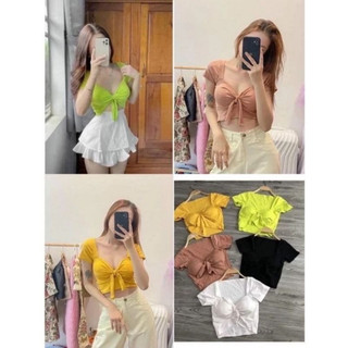 ÁO THUN TN MÚT NGỰC CỘT NƠ